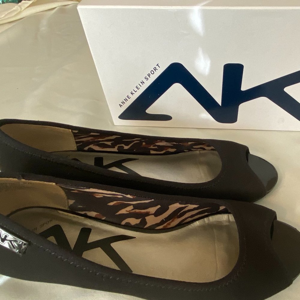 Anne Klein Open Toe Wedge Sandal | 9